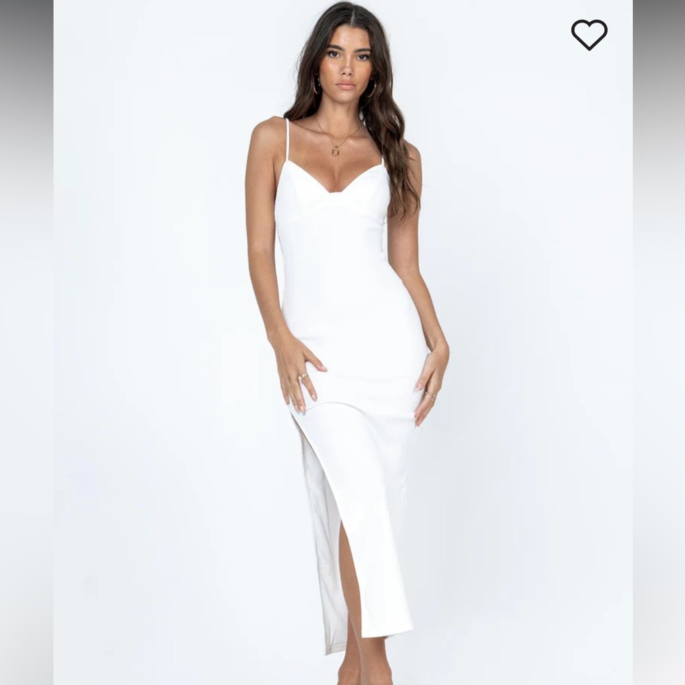 Princess Polly Maila Midi Dress in White - Picture 3 of 5